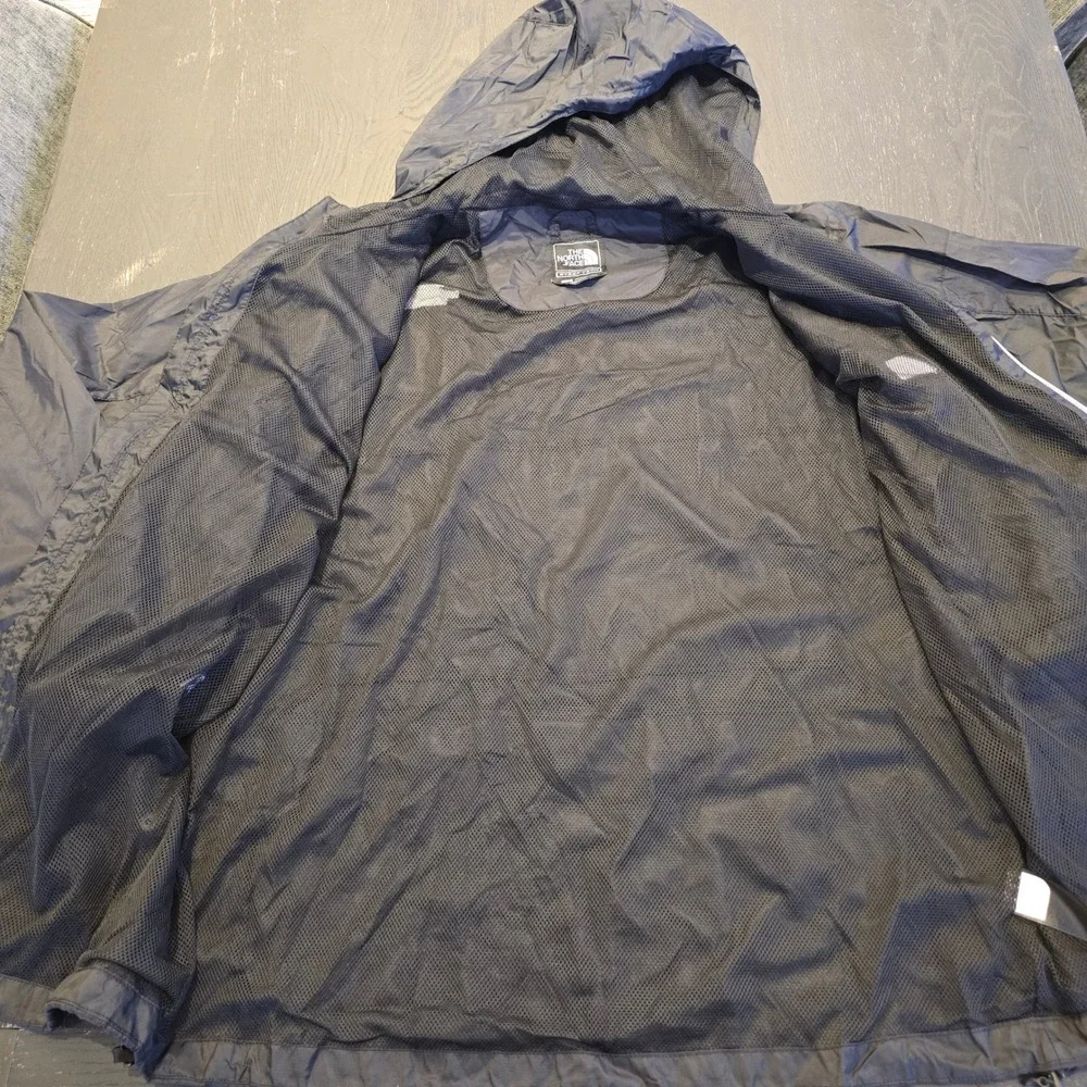 The North Face Steep Tech Light Jacket Mens Large Black Hooded‎ Windbreaker Mesh